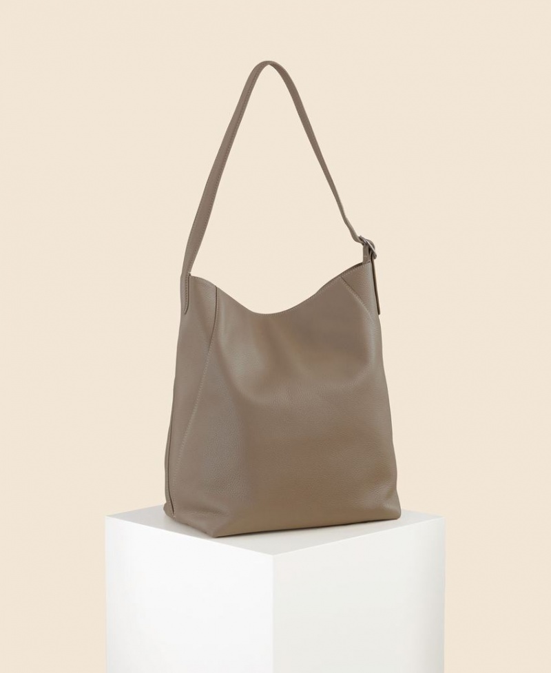 Cafuné Drop Hobo Tote Veske Dame Grå Brune | TND918GF