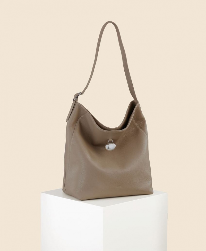 Cafuné Drop Hobo Tote Veske Dame Grå Brune | TND918GF