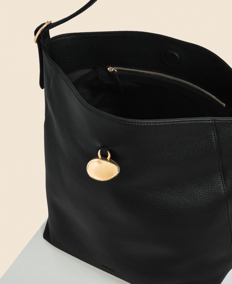 Cafuné Drop Hobo Tote Veske Dame Svarte | BRH3733GO